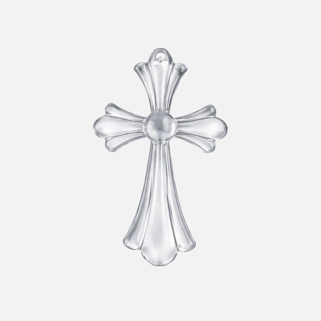 Glassy Cross Necklace