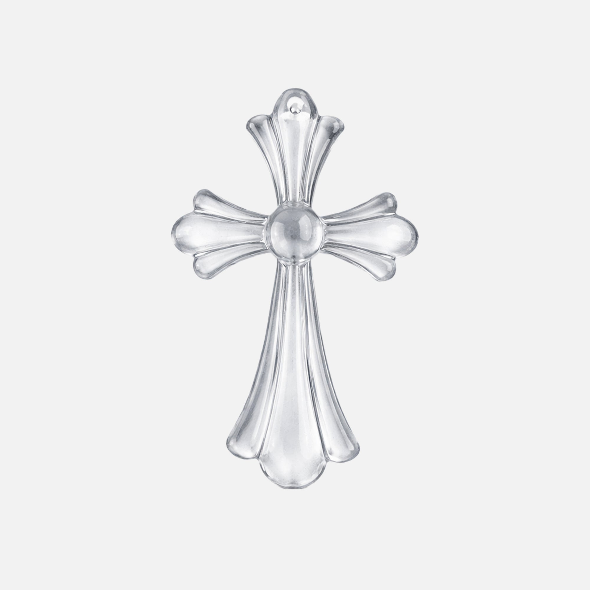 Glassy Cross Necklace